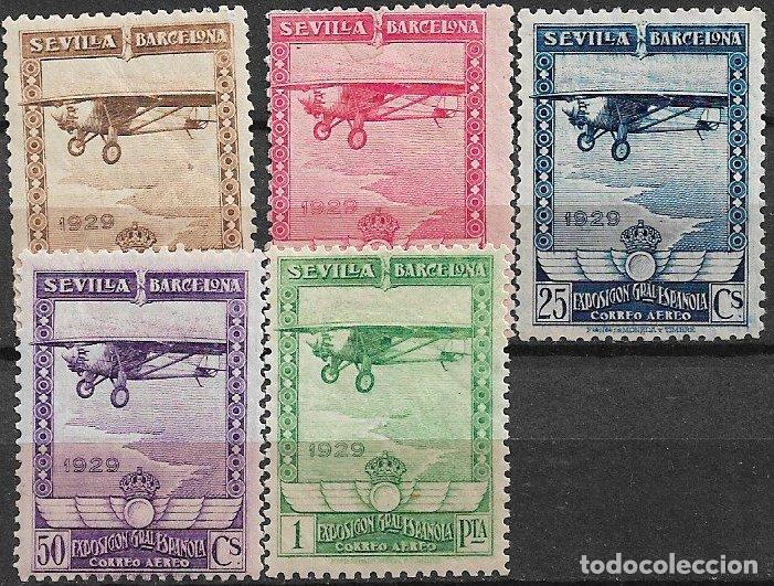 Sellos: Espa&ntilde;a. 1929 Pro Exposiciones Sevilla y Barcelona, a&eacute;reos, EDIFIL n&ordm; 448/ 3 *