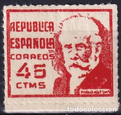 Sellos: ESPA&Ntilde;A, 1936 EDIFIL N&ordm; 737 /**/, [Reimpresi&oacute;n Privada, dentado de ruleta.]