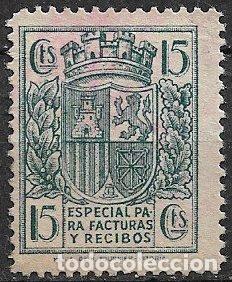 Sellos: Fiscales. 1937 Facturas y Recibos, EDIFIL n&ordm; 31 (o)