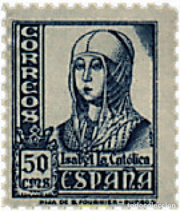 Sellos: 209245 MNH ESPA&Ntilde;A 1937 CIFRAS, CID E ISABEL II