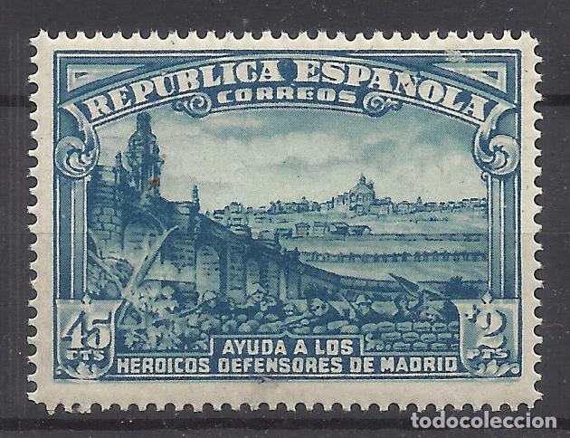 Sellos: defensa de madrid 1938 EDIFIL 757 nuevo** VALOR 2018 CATALOGO 8.- EUROS