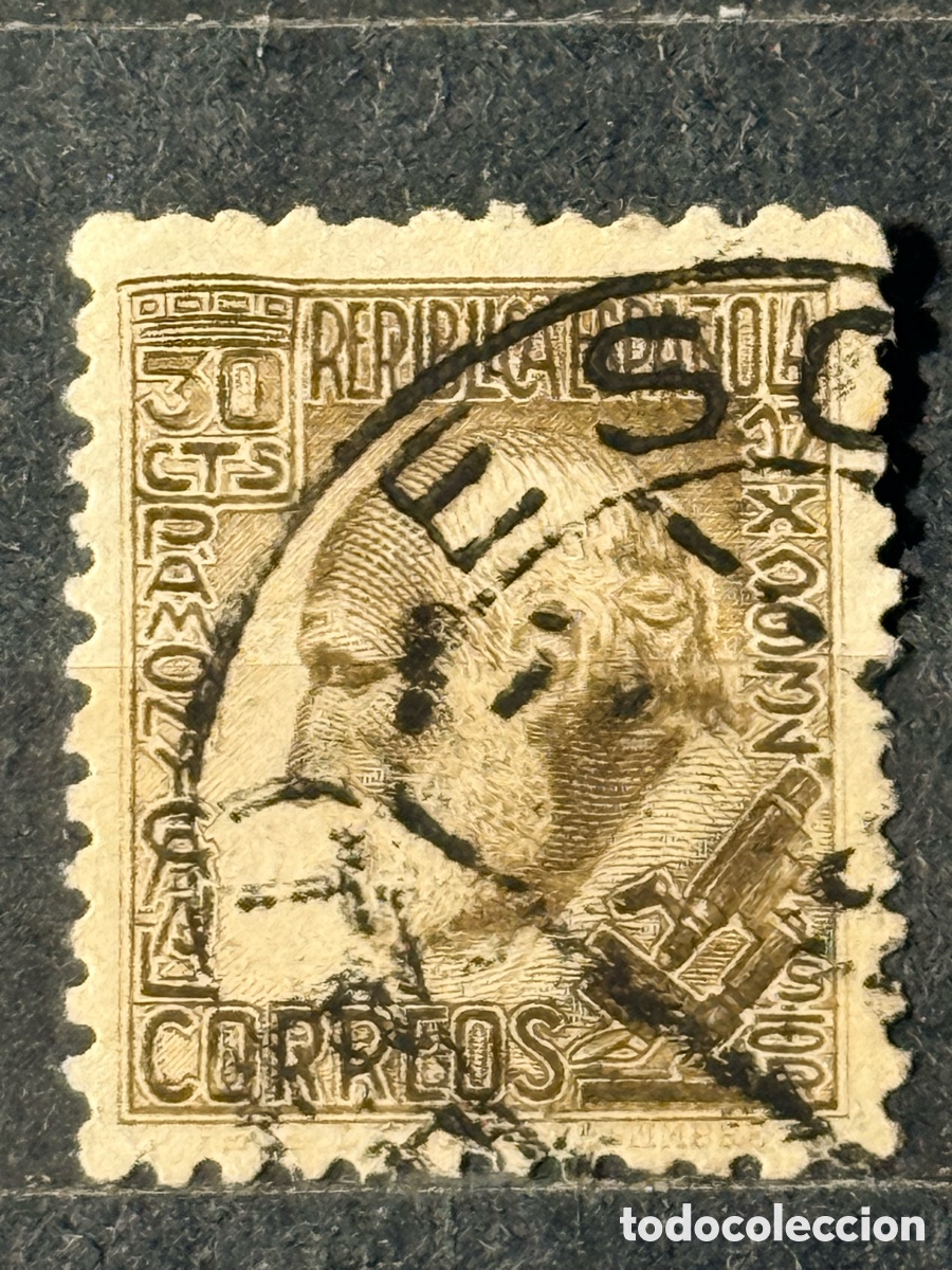 Sellos: Espa&ntilde;a. 1934. II Rep&uacute;blica. Edifil 680. Usado.
