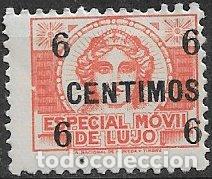 Sellos: FISCALES, 1936 Especial M&oacute;vil de Lujo, Alemany n&ordm; 21 * *