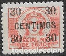 Sellos: FISCALES, 1936 Especial M&oacute;vil de Lujo, Alemany n&ordm; 23 * *