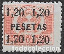 Sellos: FISCALES, 1936 Especial M&oacute;vil de Lujo, Guillam&oacute;n n&ordm; 26 * *