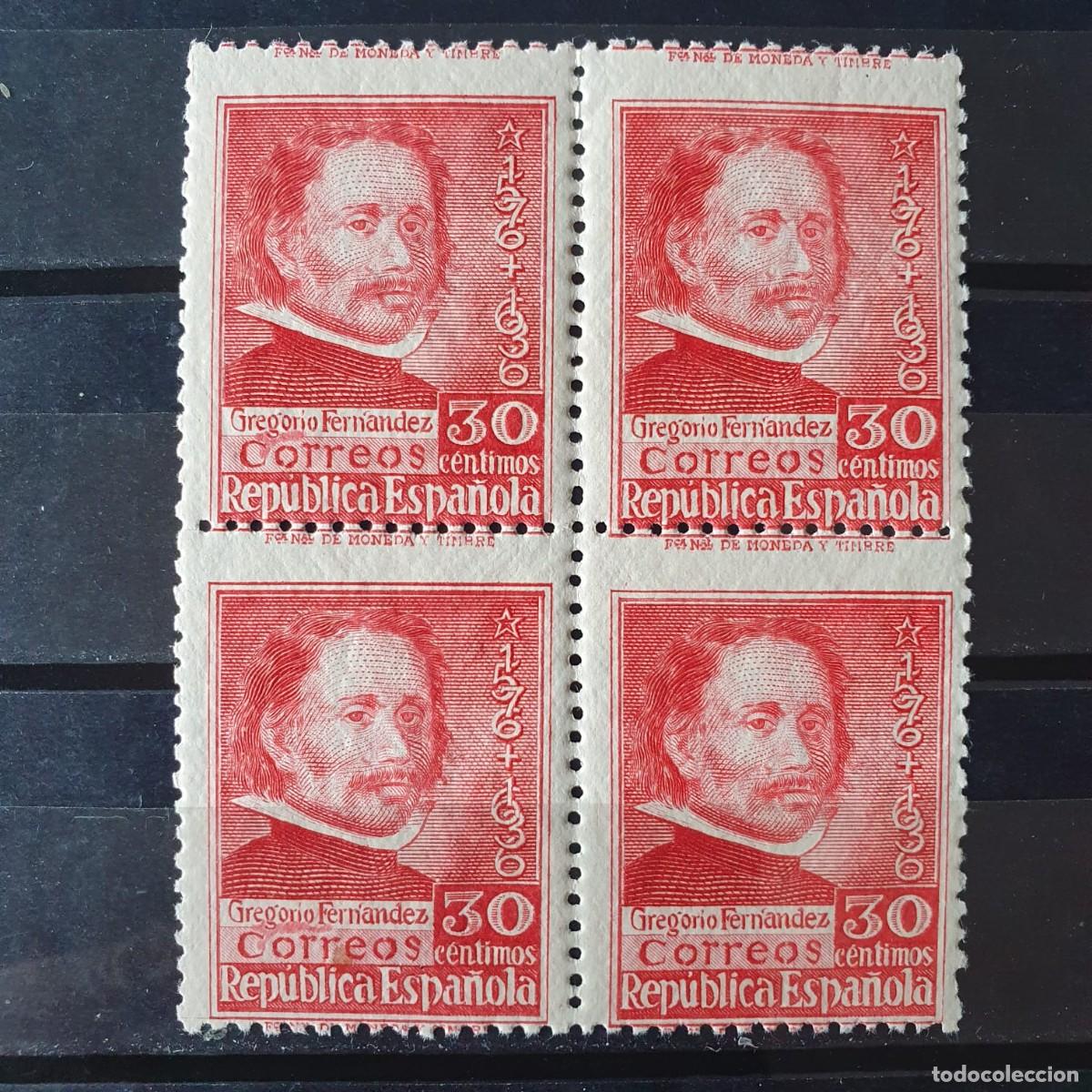 Selos: EDIFIL 726 ** BLOQUE DE 4 ESPA&Ntilde;A 1930