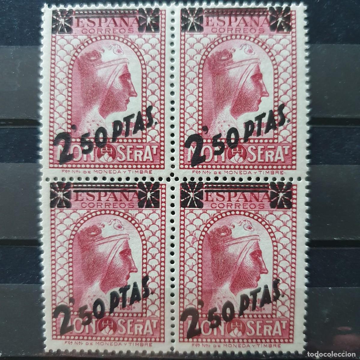 Sellos: EDIFIL 791 ** BLOQUE 4 ESPA&Ntilde;A 1938 - Foto 1