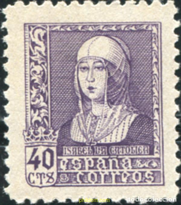 Sellos: 209204 MNH ESPA&Ntilde;A 1938 ISABEL LA CATOLICA