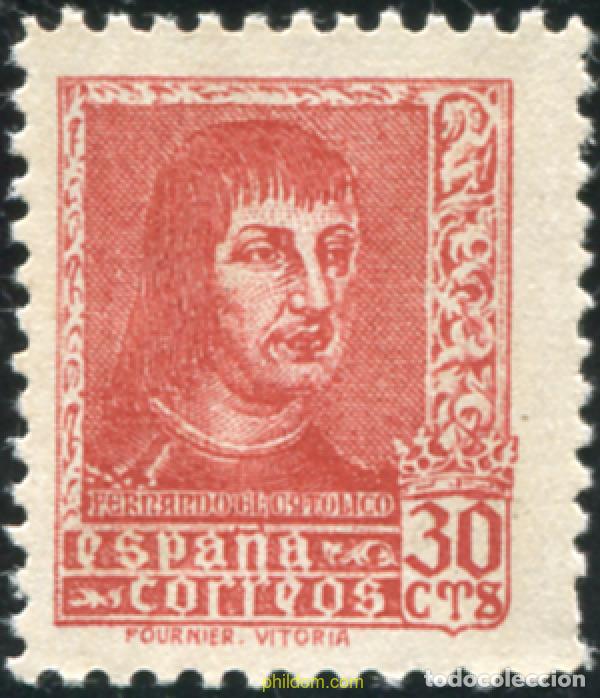 Sellos: 209223 HINGED ESPA&Ntilde;A 1938 FERNANDO EL CATOLICO
