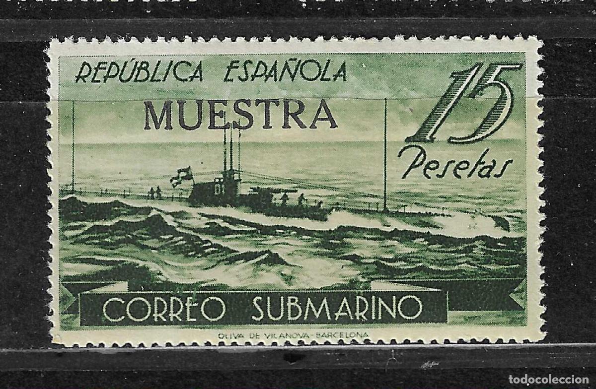 Selos: ESPA&Ntilde;A CORREO SUBMARINO EDIFIL 780** SIN FIJASELLOS MUESTRA