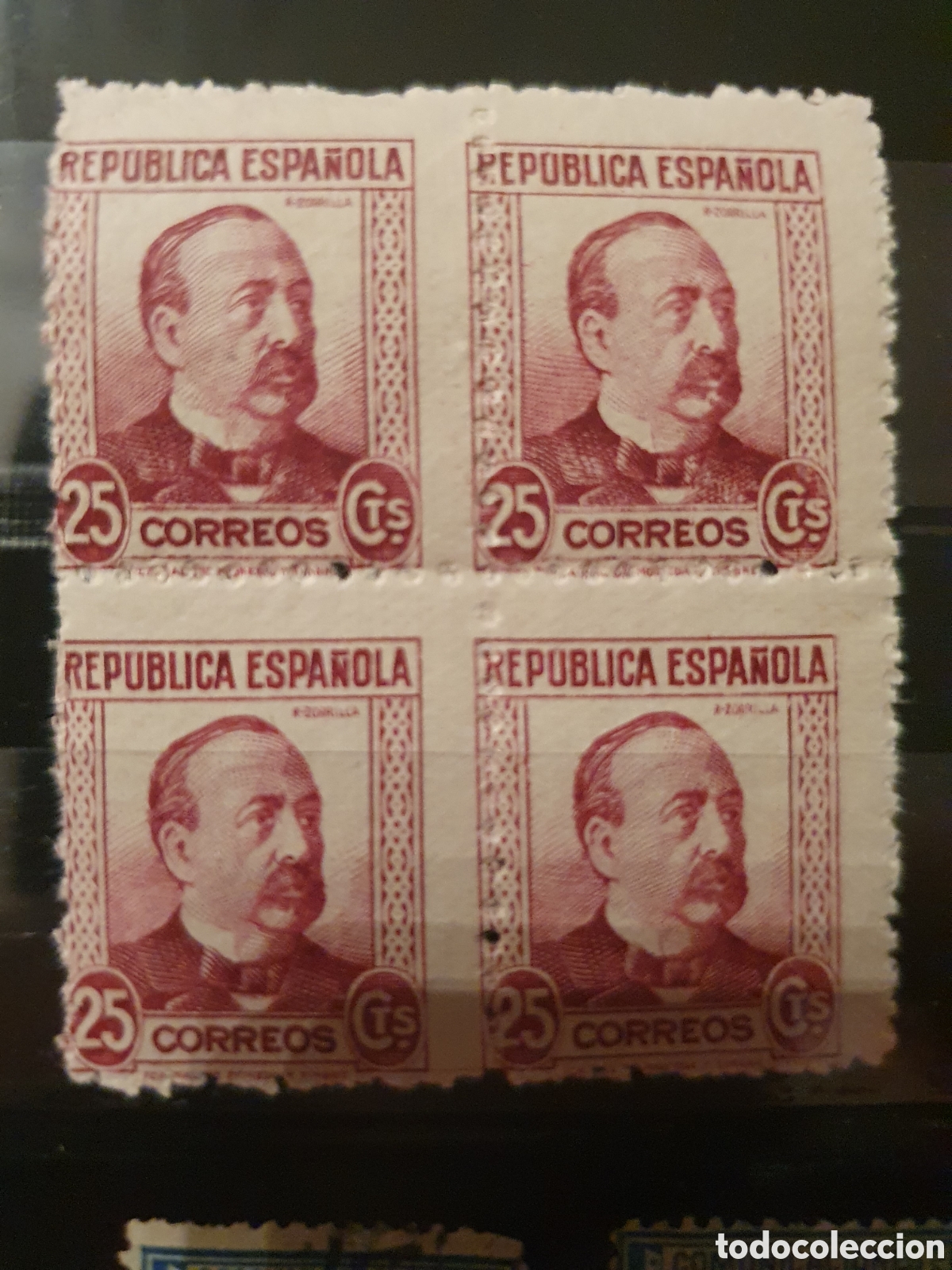 Selos: Edifil 685 x 4 Zorrilla