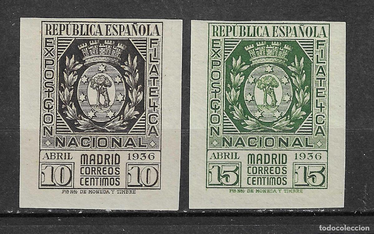 Timbres: ESPA&Ntilde;A 1936 EXPOSICION DE MADRID EDIFIL 727/8**SIN FIJASELLOS