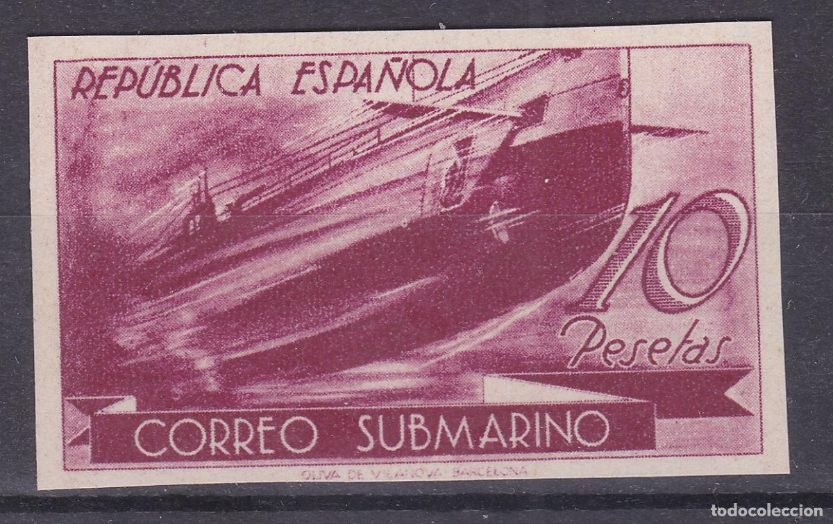 Sellos: AA18-SUBMARINO 10 Ptas Edifil 779s, SIN DENTAR Nuevo (*) . LUJO