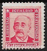 Sellos: Personajes de la Rep&uacute;blica, LLANO Y PERSI, Libertad, Igualdad y Fraternidad (*)