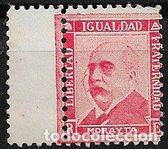 Sellos: Personajes de la Rep&uacute;blica, MORAYTA, Libertad, Igualdad y Fraternidad * *