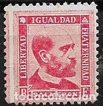 Sellos: Personajes de la Rep&uacute;blica, SALMER&Oacute;N, Libertad, Igualdad y Fraternidad * *