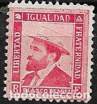 Sellos: Personajes de la Rep&uacute;blica, BLASCO IB&Aacute;&Ntilde;EZ, Libertad, Igualdad y Fraternidad * *