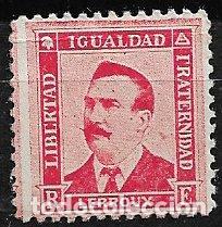 Sellos: Personajes de la Rep&uacute;blica, LERROUX, Libertad, Igualdad y Fraternidad * *