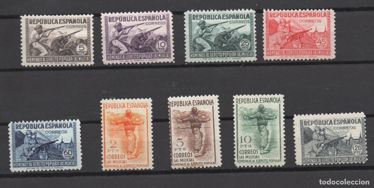 Stamps: EDIFIL 792* / 800** HOMENAJE AL EJERCITO POPULAR LEER ANUNCIO + DE 600 &euro;