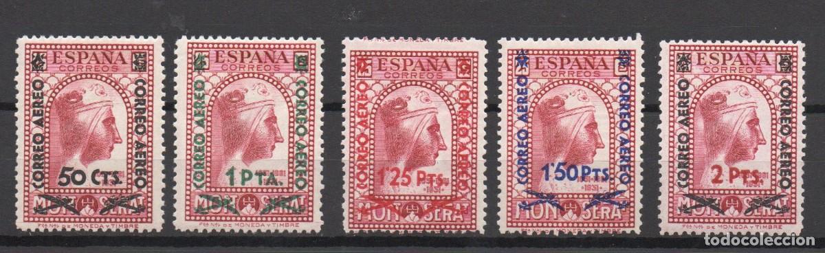 Stamps: EDIFIL 782 / 786* FUNDACION MONTSERRAT HABILITADOS