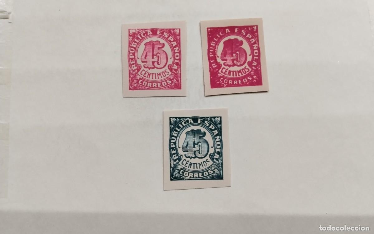 Sellos: - 1938 - II REPUBLICA - EDIFIL NE29s/NE31s - SERIE COMPLETA SIN DENTAR - MNH** -NUEVOS