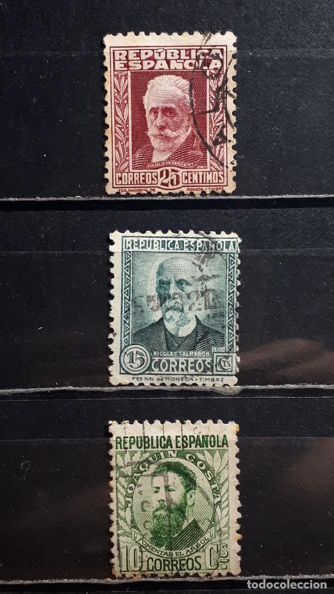 Sellos: ESPA&Ntilde;A. A&Ntilde;O 1931. &deg;. Edifil 656/8