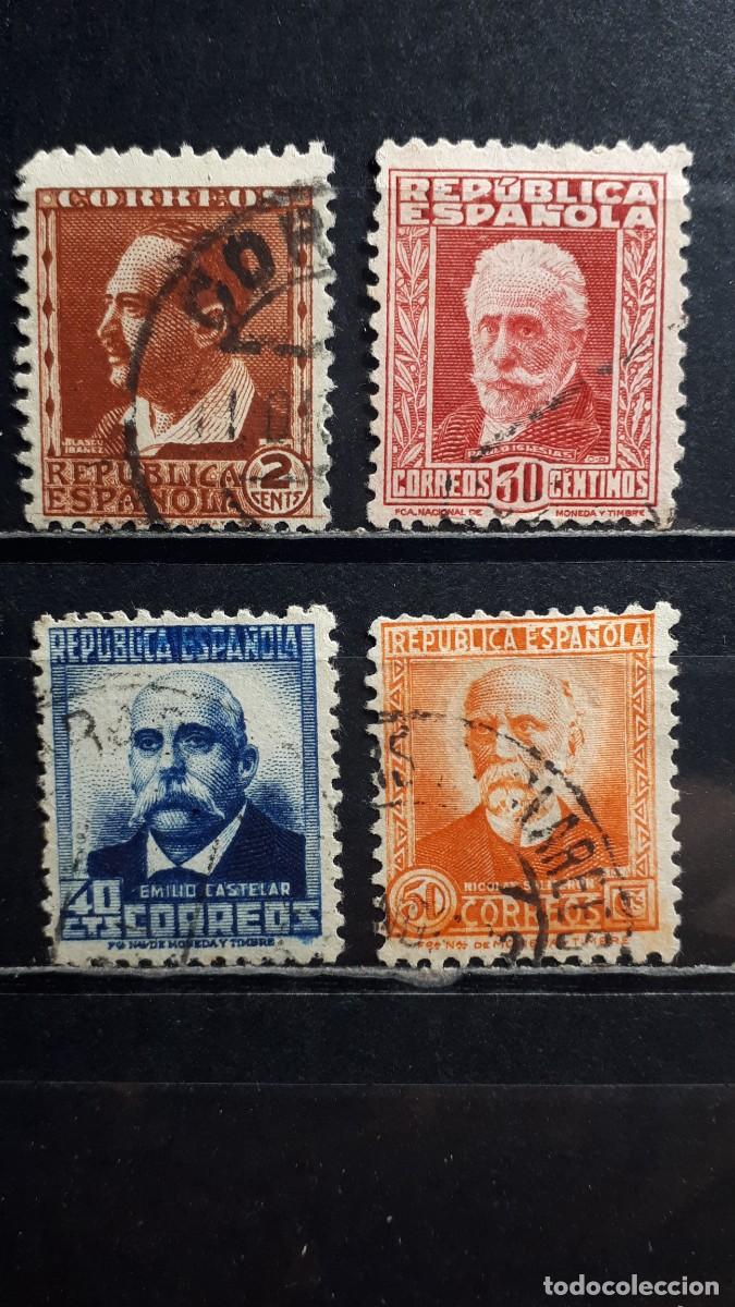 Sellos: ESPA&Ntilde;A. A&Ntilde;O 1932. &deg;. Edifil 669/71 - Foto 1