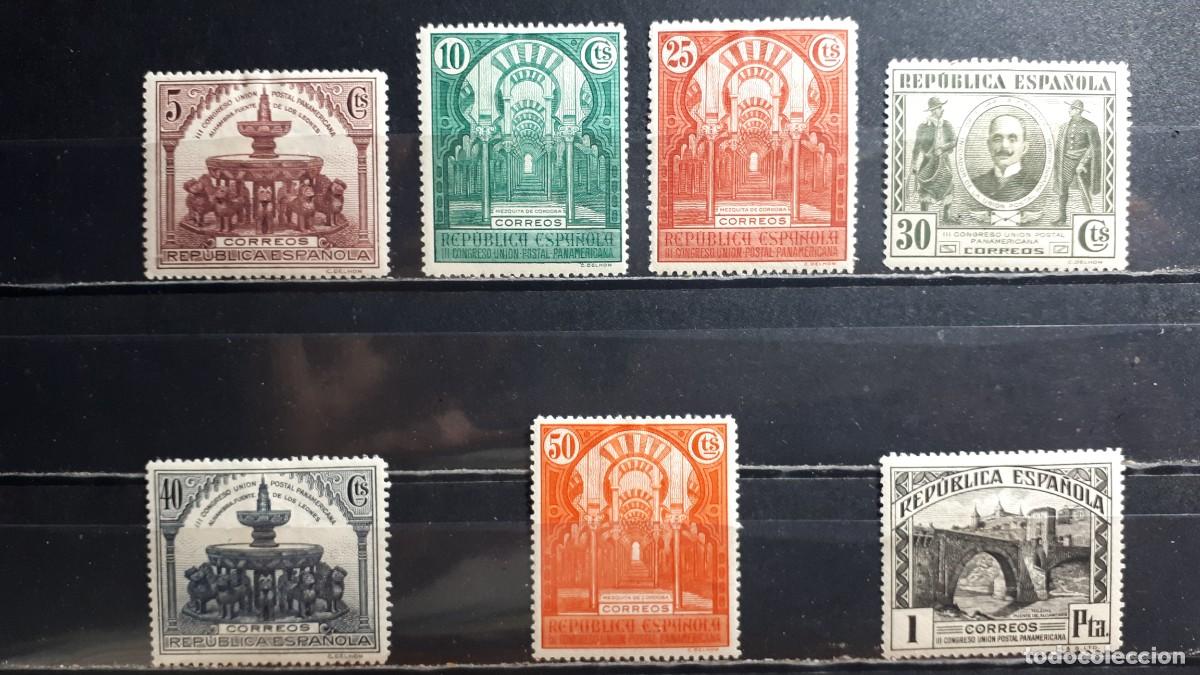 Sellos: ESPA&Ntilde;A. A&Ntilde;O 1931. *. Edifil 604/5. 607/11