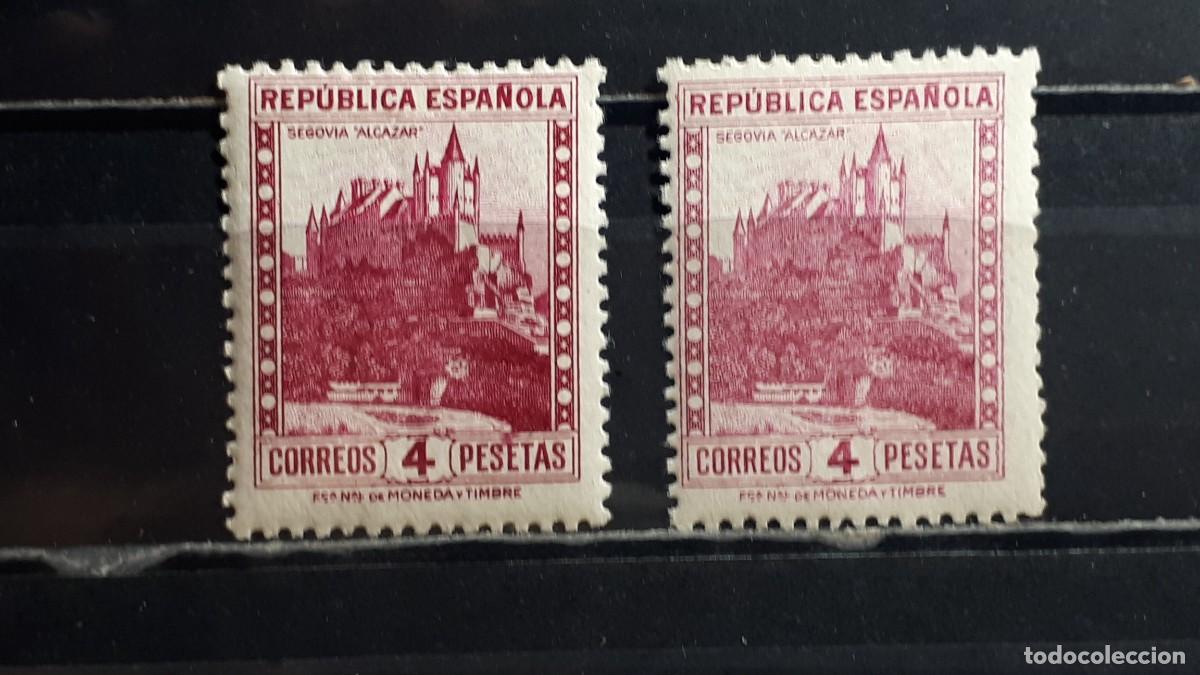 Sellos: ESPA&Ntilde;A. A&Ntilde;O 1932. *. Edifil 674. VARIEDAD DE COLOR
