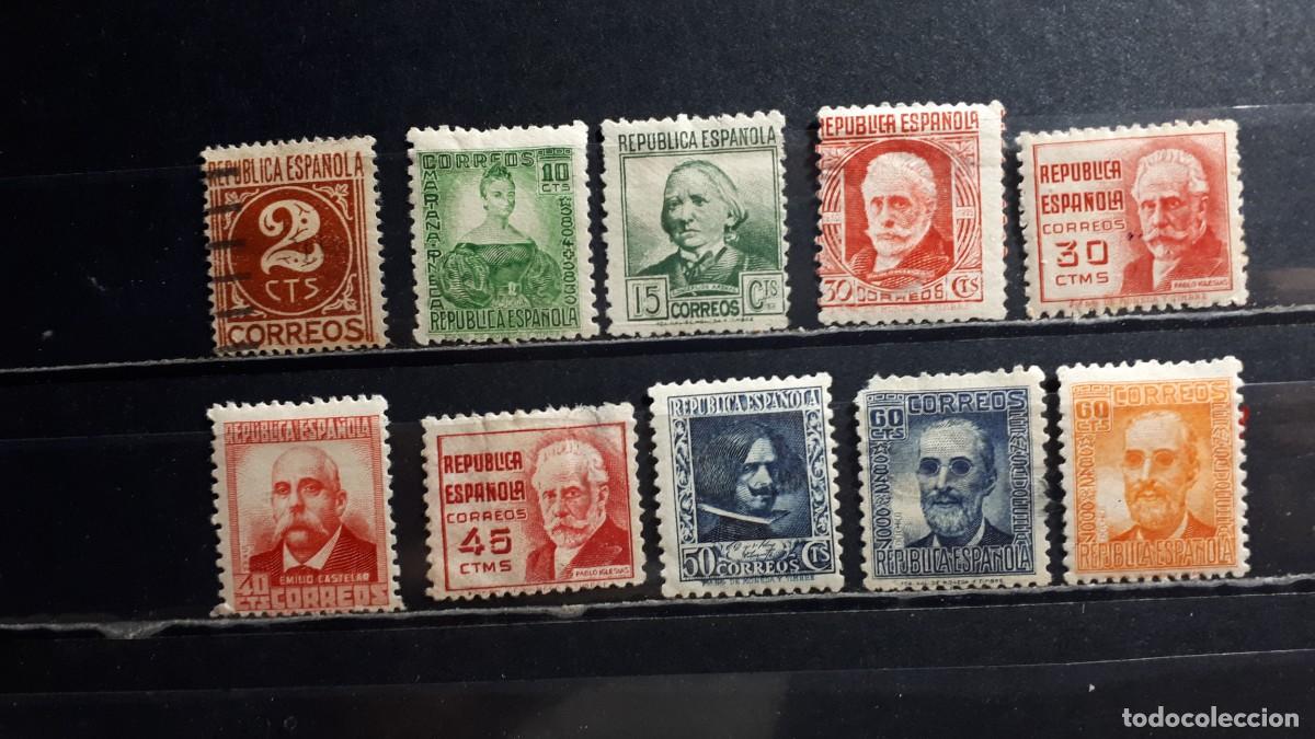 Sellos: ESPA&Ntilde;A. A&Ntilde;O 1936. &deg;/*. Edifil 731/40.