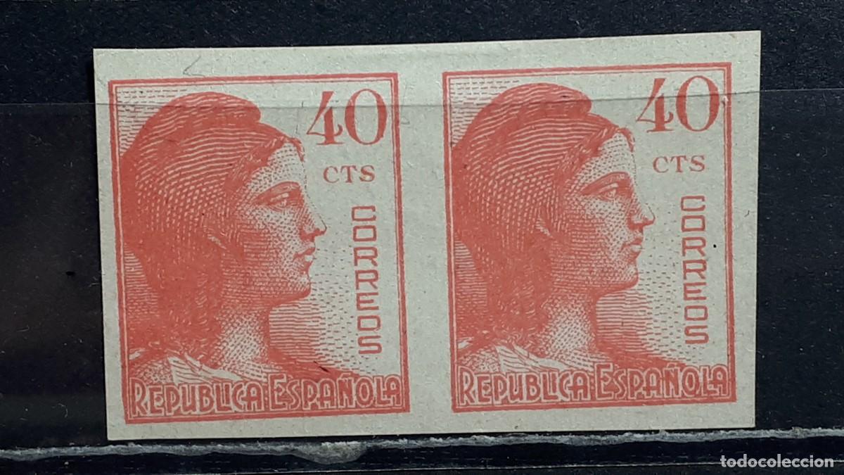 Sellos: ESPA&Ntilde;A. A&Ntilde;O 1938. *. Edifil 751 S.D. - Foto 1