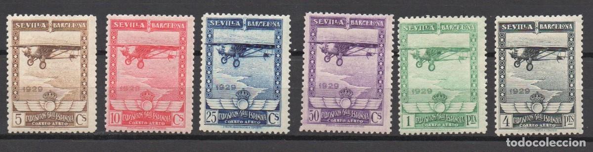 Francobolli: EDIFIL 448 / 453* PRO EXPOSICI&Oacute;NES DE SEVILLA Y BARCELONA