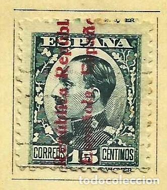 Timbres: ESPA&Ntilde;A 1931 - SELLO DE ALFONSO XIII SOBRECARGADO &rdquo;REPUBLICA ESPA&Ntilde;OLA&rdquo; EDIFIL 596 USADO