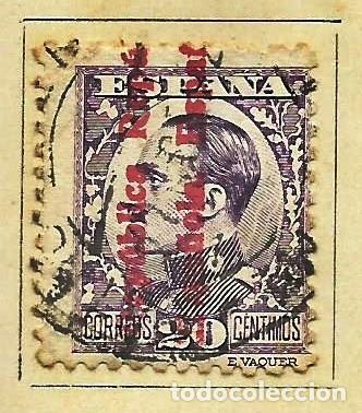 Selos: ESPA&Ntilde;A 1931 - SELLO DE ALFONSO XIII SOBRECARGADO &rdquo;REPUBLICA ESPA&Ntilde;OLA&rdquo; EDIFIL 597 USADO