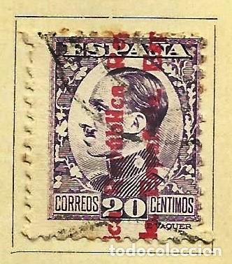 Timbres: ESPA&Ntilde;A 1931 - SELLO DE ALFONSO XIII SOBRECARGADO &rdquo;REPUBLICA ESPA&Ntilde;OLA&rdquo; EDIFIL 597 USADO