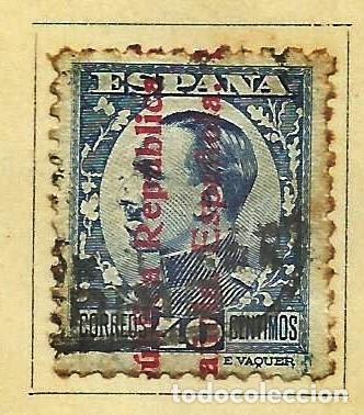 Selos: ESPA&Ntilde;A 1931 - SELLO DE ALFONSO XIII SOBRECARGADO &rdquo;REPUBLICA ESPA&Ntilde;OLA&rdquo; EDIFIL 600 USADO