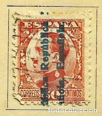 Selos: ESPA&Ntilde;A 1931 - SELLO DE ALFONSO XIII SOBRECARGADO &rdquo;REPUBLICA ESPA&Ntilde;OLA&rdquo; EDIFIL 601 USADO