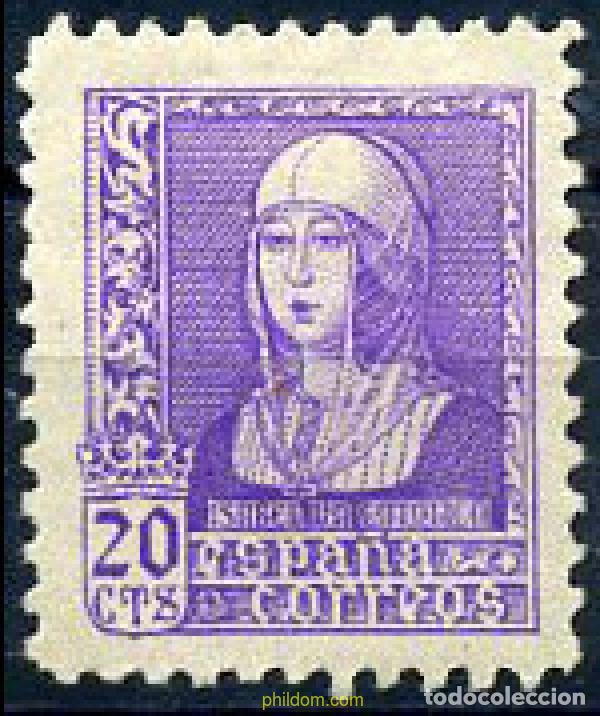 Sellos: 209201 HINGED ESPA&Ntilde;A 1938 ISABEL LA CATOLICA