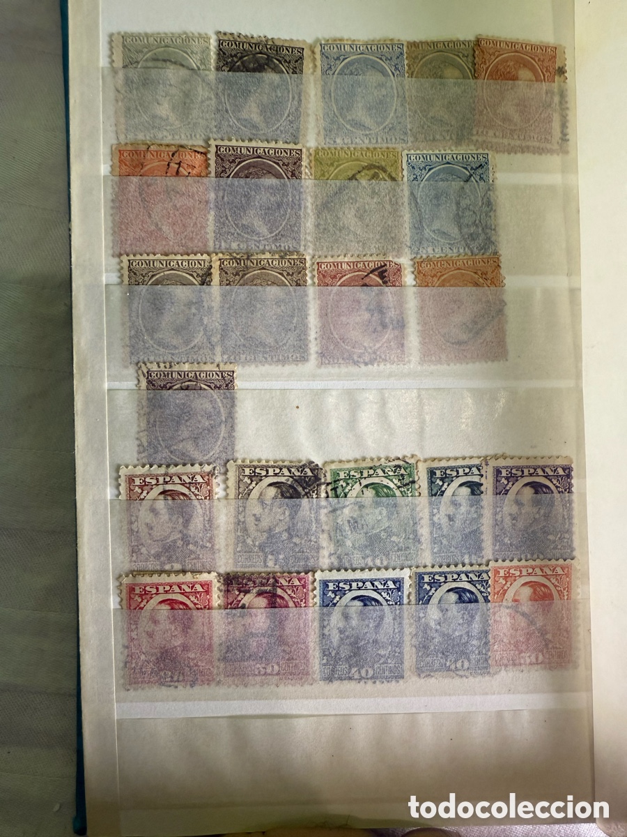 Stamps: GRAN &Aacute;LBUM SELLOS ANTIGUOS ESPA&Ntilde;A SIGLO XIX &ndash; REP&Uacute;BLICA &ndash; GUERRA CIVIL &ndash; FRANCO