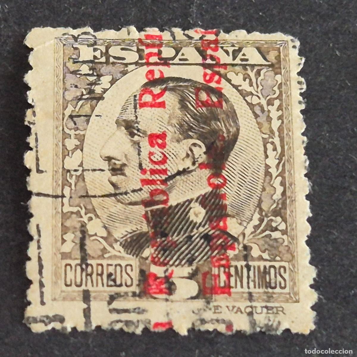 Stamps: ESPA&Ntilde;A, 1931, ALFONSO XIII, HABILITADO REP&Uacute;BLICA, EDIFIL 594, USADO, (LOTE AR)