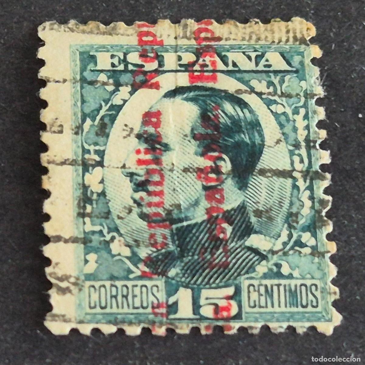 Stamps: ESPA&Ntilde;A, 1931, ALFONSO XIII, HABILITADO REP&Uacute;BLICA, EDIFIL 596, USADO, (LOTE AR)