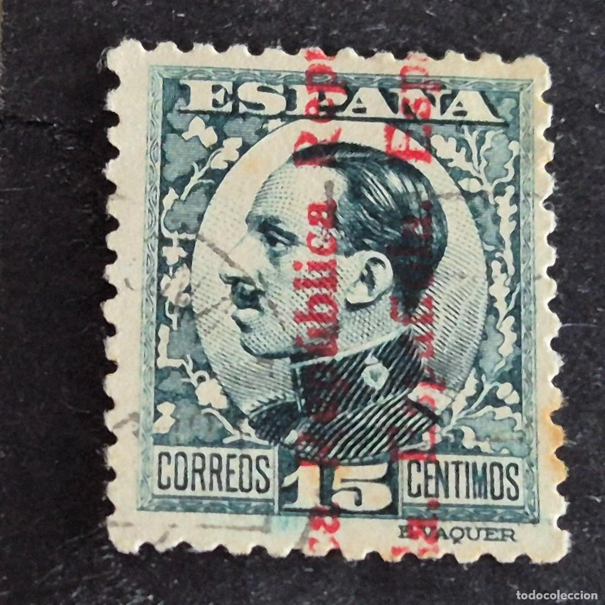 Stamps: ESPA&Ntilde;A, 1931, ALFONSO XIII, HABILITADO REP&Uacute;BLICA, EDIFIL 596, USADO, (LOTE AR)