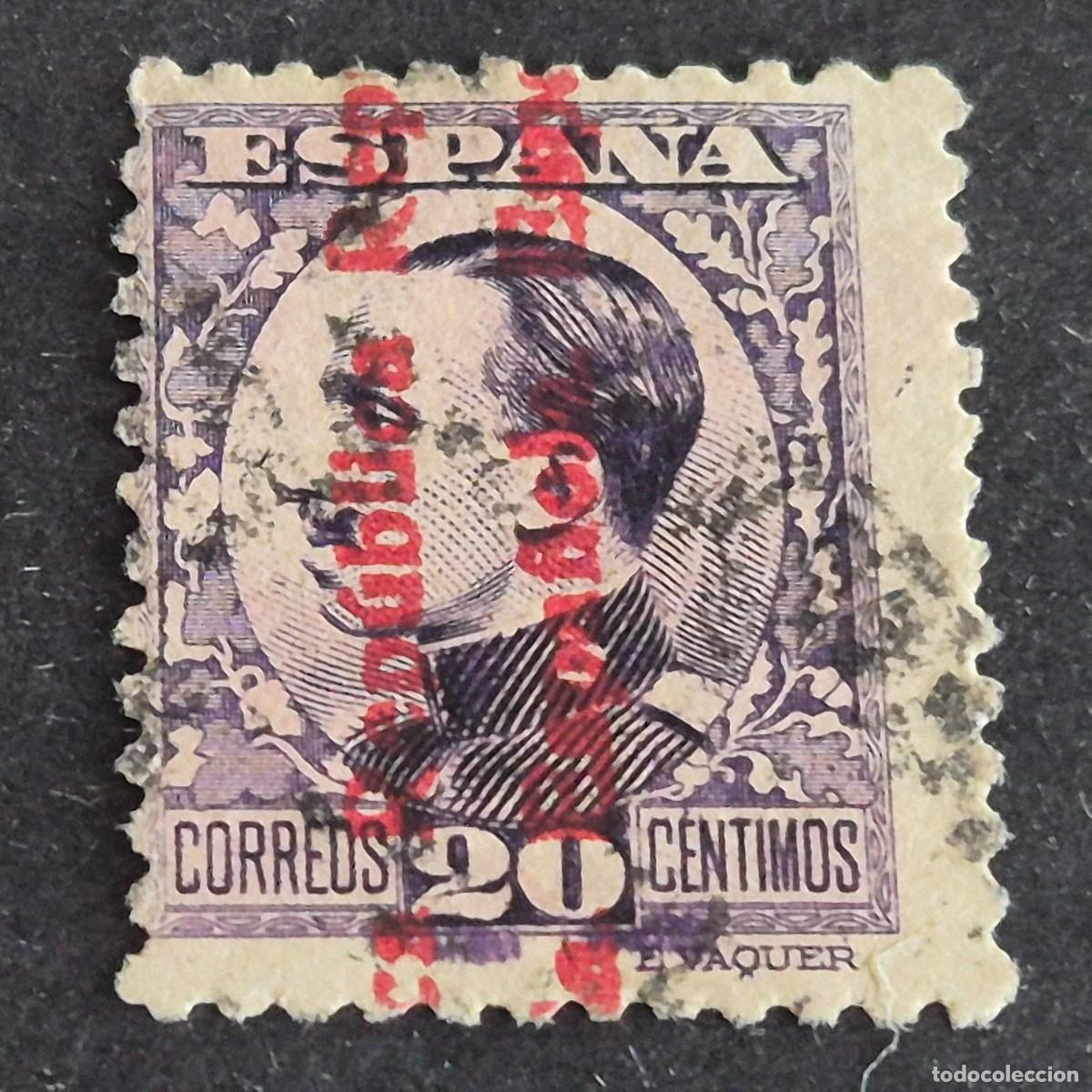 Stamps: ESPA&Ntilde;A, 1931, ALFONSO XIII, HABILITADO REP&Uacute;BLICA, EDIFIL 597, USADO, (LOTE AR)