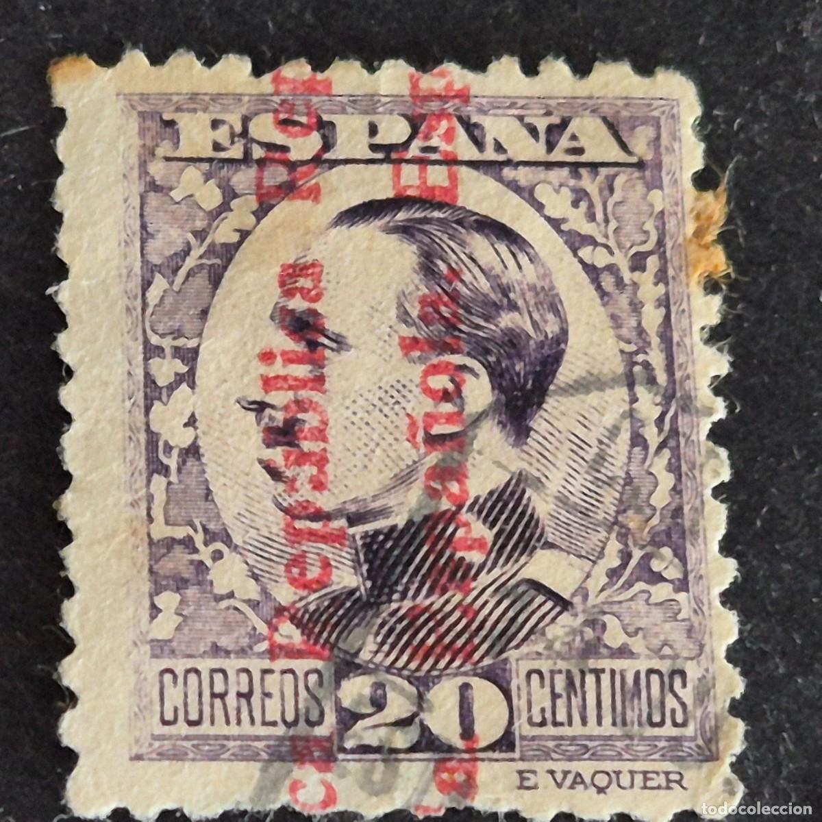 Stamps: ESPA&Ntilde;A, 1931, ALFONSO XIII, HABILITADO REP&Uacute;BLICA, EDIFIL 597, USADO, (LOTE AR)