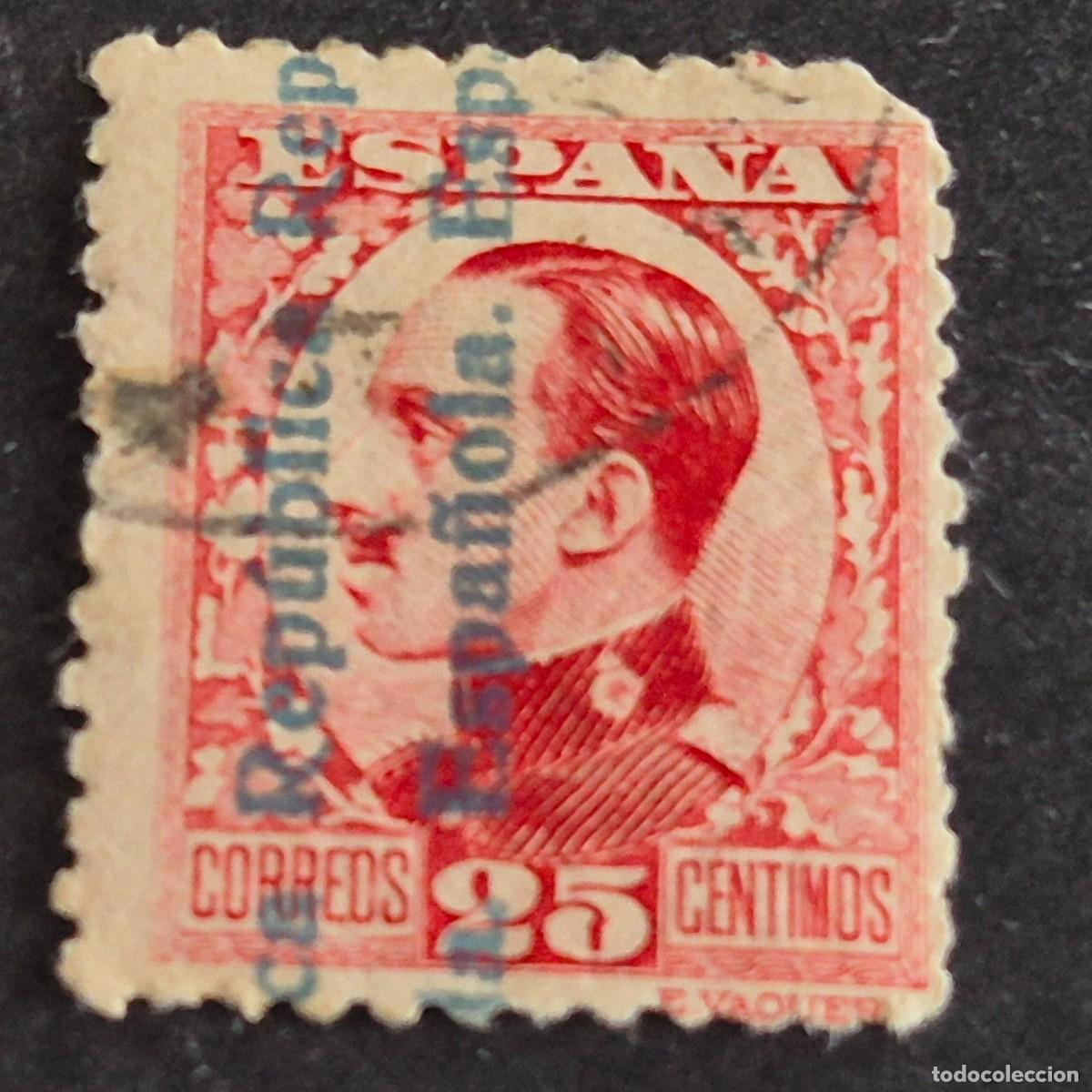 Stamps: ESPA&Ntilde;A, 1931, ALFONSO XIII, HABILITADO REP&Uacute;BLICA, EDIFIL 598, USADO, (LOTE AR)
