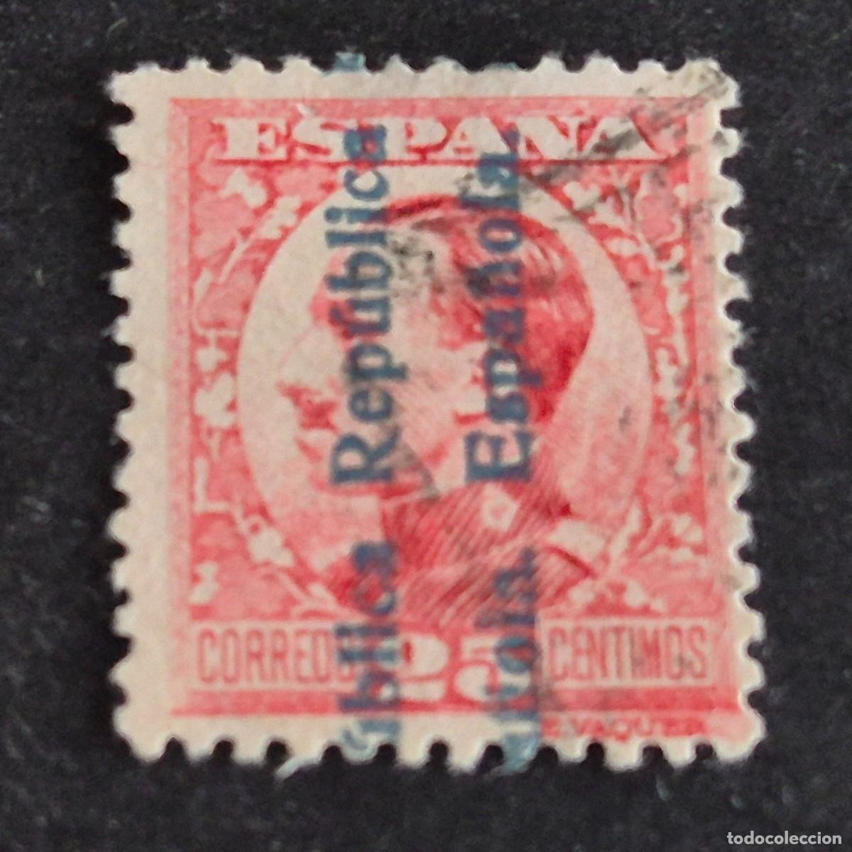 Stamps: ESPA&Ntilde;A, 1931, ALFONSO XIII, HABILITADO REP&Uacute;BLICA, EDIFIL 598, USADO, (LOTE AR)