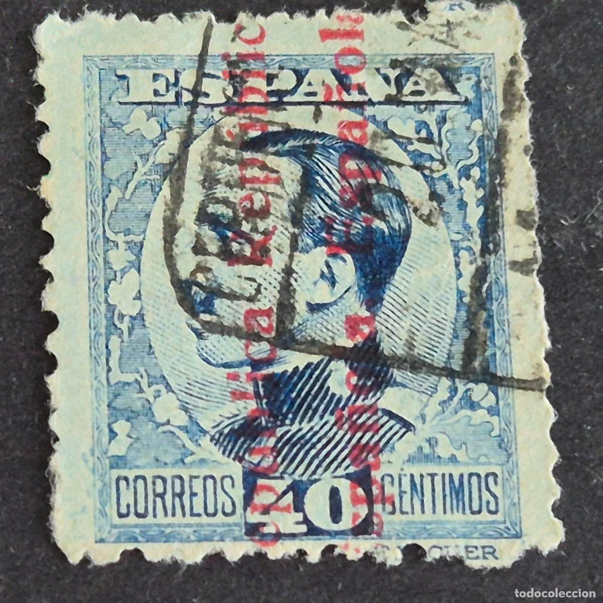 Stamps: ESPA&Ntilde;A, 1931, ALFONSO XIII, HABILITADO REP&Uacute;BLICA, EDIFIL 600, USADO, (LOTE AR)