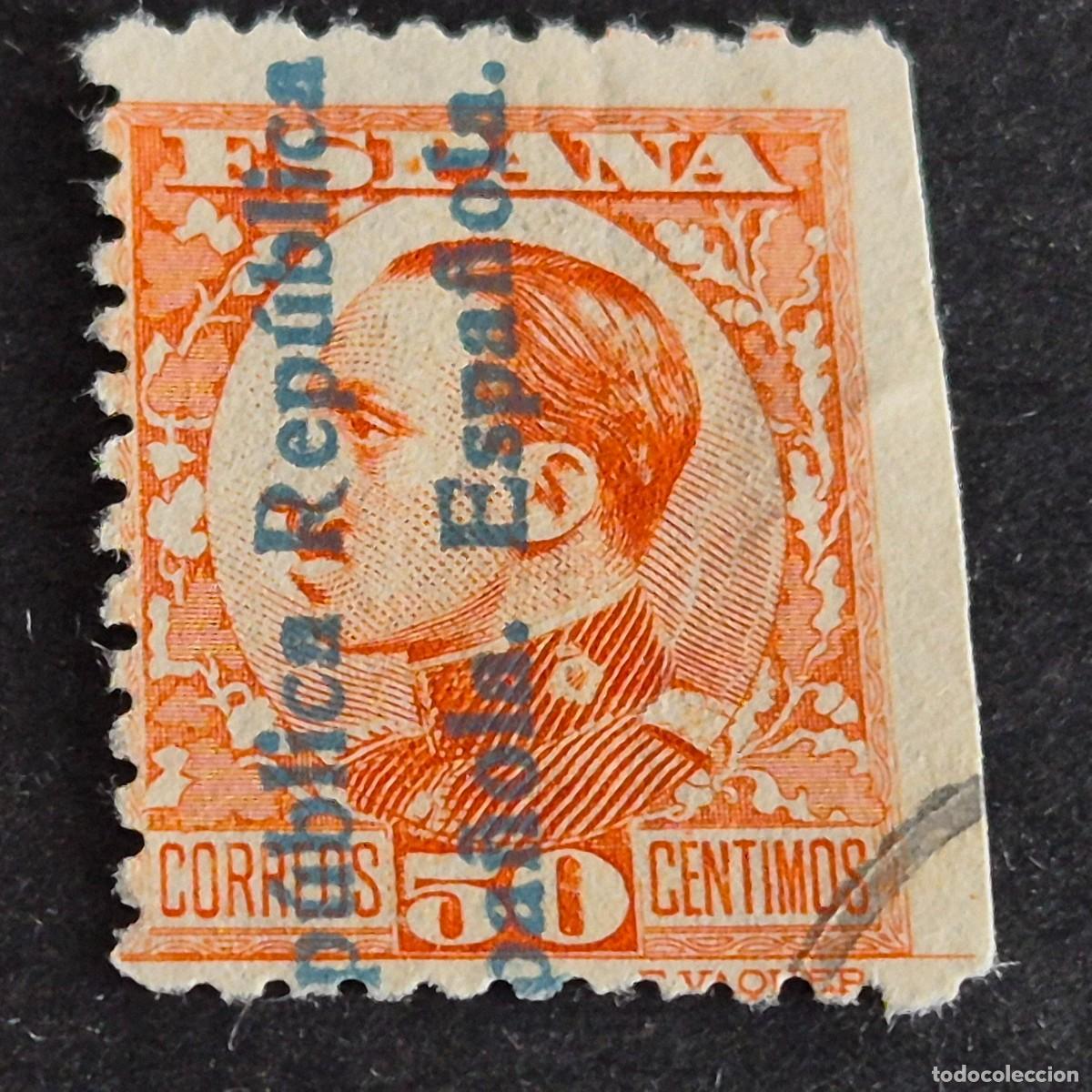 Stamps: ESPA&Ntilde;A, 1931, ALFONSO XIII, HABILITADO REP&Uacute;BLICA, EDIFIL 601, USADO, (LOTE AR)