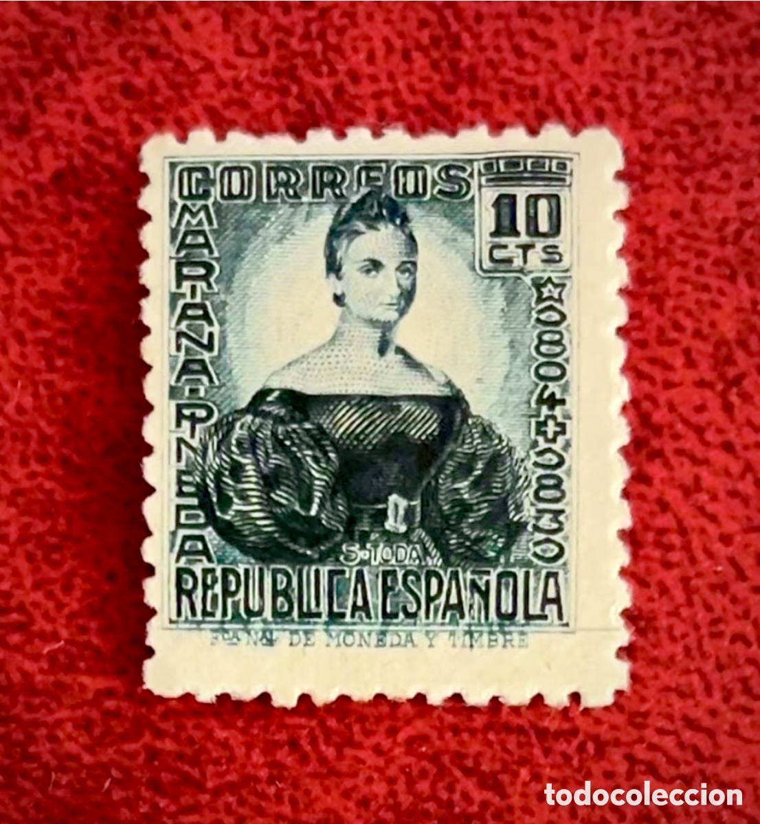 Sellos: Sello Homenaje Mariana Pineda Rep&uacute;blica Espa&ntilde;ola