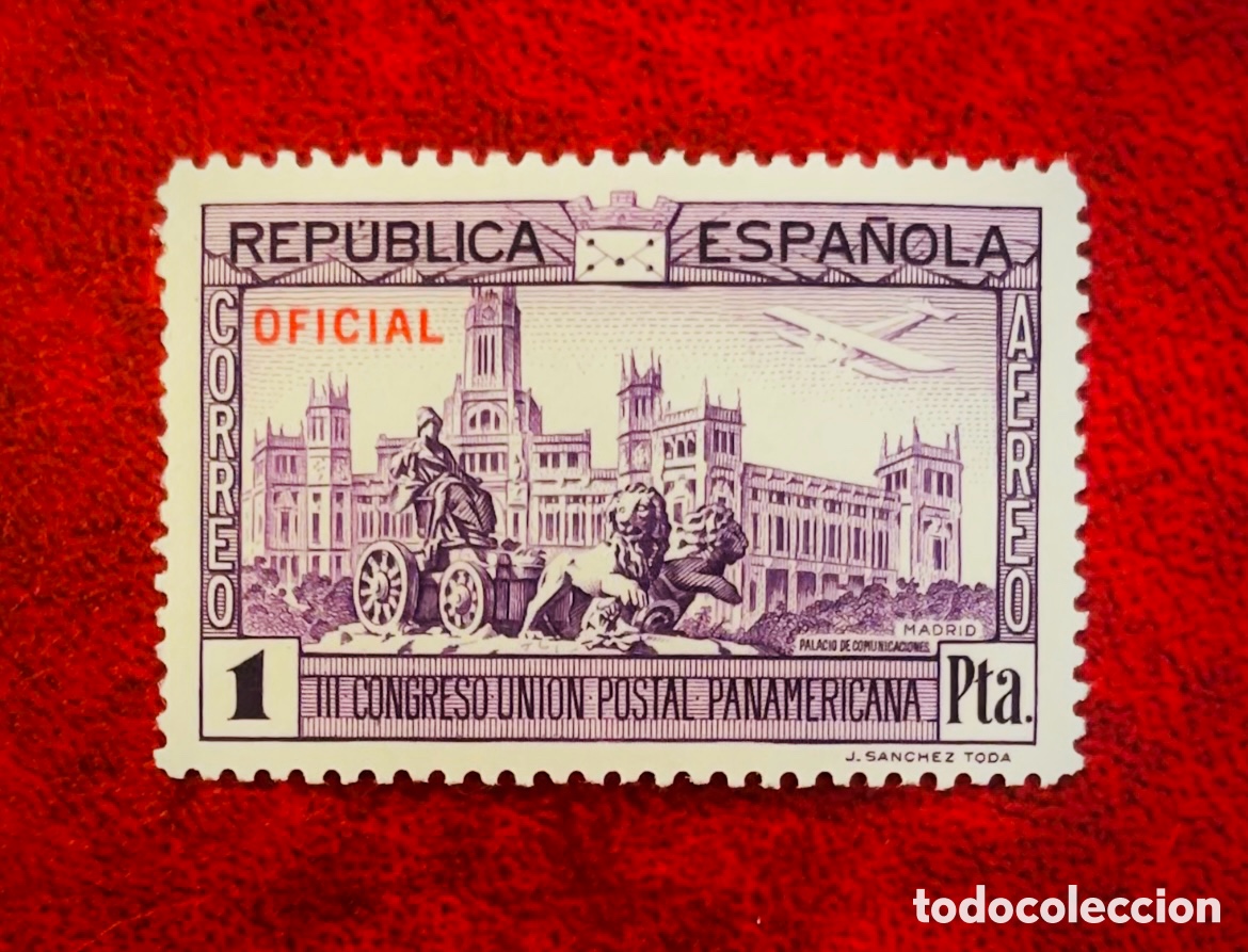 Sellos: Bonito sello Segunda Rep&uacute;blica Fuente Cibeles 1931